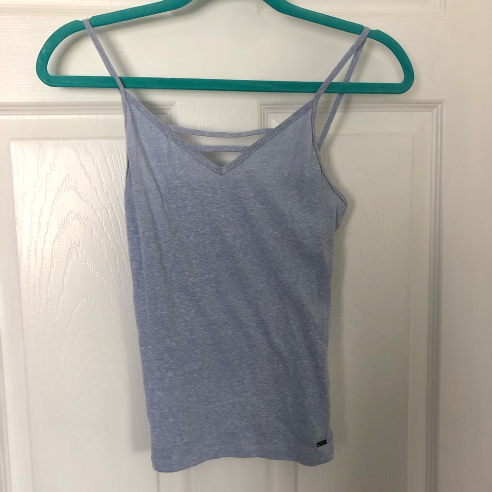 light blue tank top